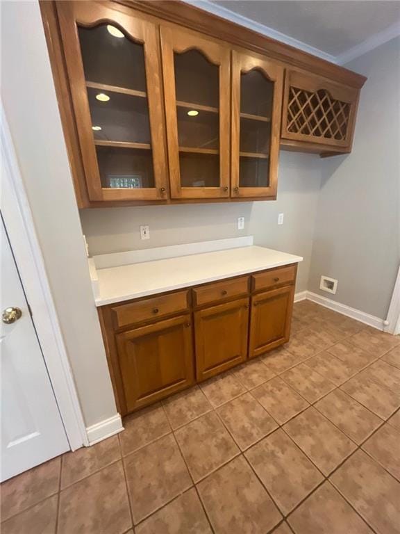 100 Hamilton Glen Ct, Fayetteville, GA 30215 - bar area featuring light tile patterned flooring and baseboards