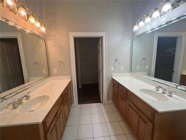 100 Hamilton Glen Ct, Fayetteville, GA 30215 - bathroom with tile patterned floors and two vanities