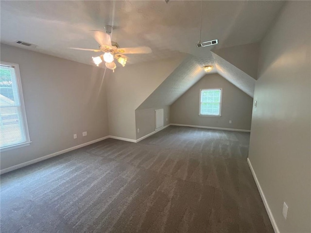 100 Hamilton Glen Ct, Fayetteville, GA 30215 - bonus room featuring a ceiling fan, carpet flooring, and vaulted ceiling