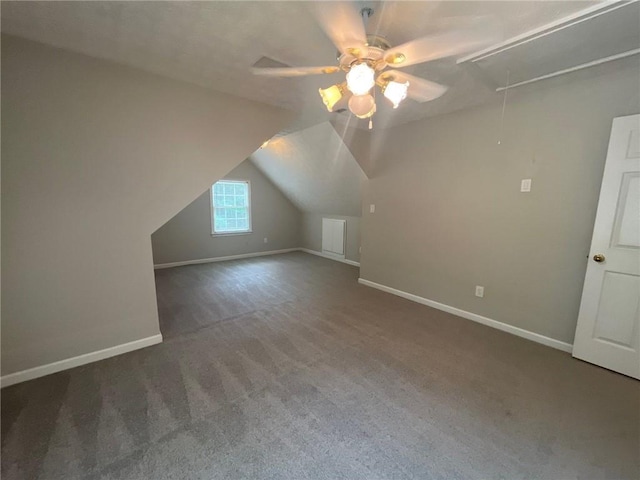 100 Hamilton Glen Ct, Fayetteville, GA 30215 - additional living space with attic access, carpet, ceiling fan, and vaulted ceiling