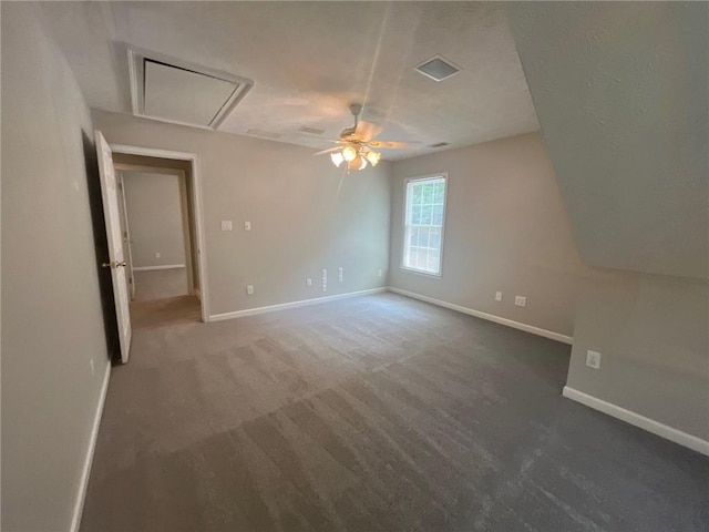 100 Hamilton Glen Ct, Fayetteville, GA 30215 - unfurnished bedroom with attic access, carpet flooring, and a ceiling fan