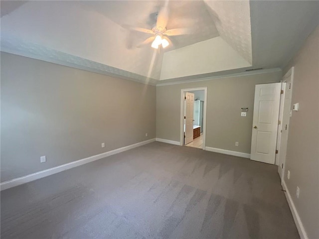 100 Hamilton Glen Ct, Fayetteville, GA 30215 - empty room featuring ceiling fan, carpet flooring, and a raised ceiling
