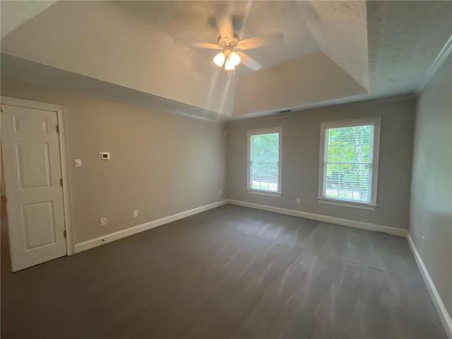 100 Hamilton Glen Ct, Fayetteville, GA 30215 - unfurnished room with a ceiling fan, a tray ceiling, and carpet floors