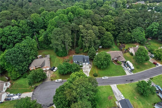 1320 Country Acres Ln, Lawrenceville, GA 30045 - aerial view of property and surrounding area featuring a forest and nearby suburban area
