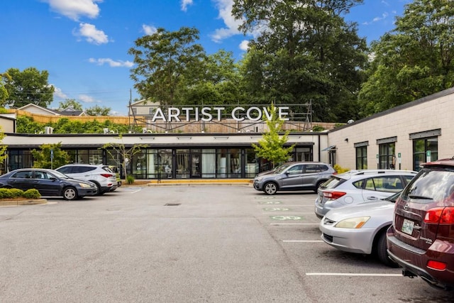 view of uncovered parking lot