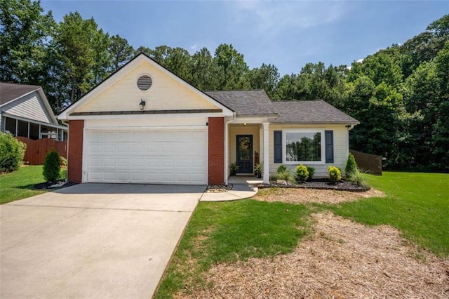 220 Brookstone Trl, Braselton, GA 30517 - single story home with a garage, driveway, and brick siding