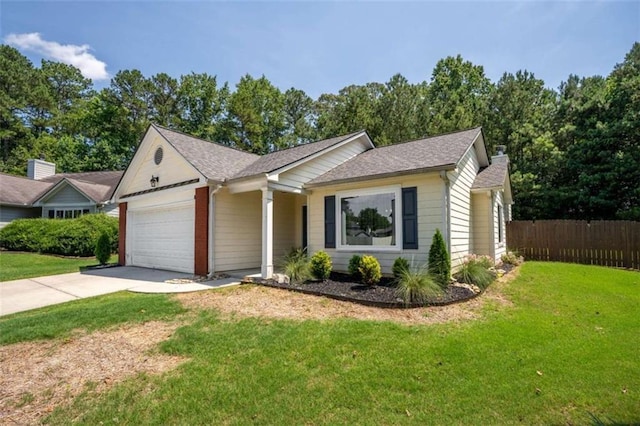 220 Brookstone Trl, Braselton, GA 30517 - single story home with an attached garage, driveway, a chimney, and a shingled roof