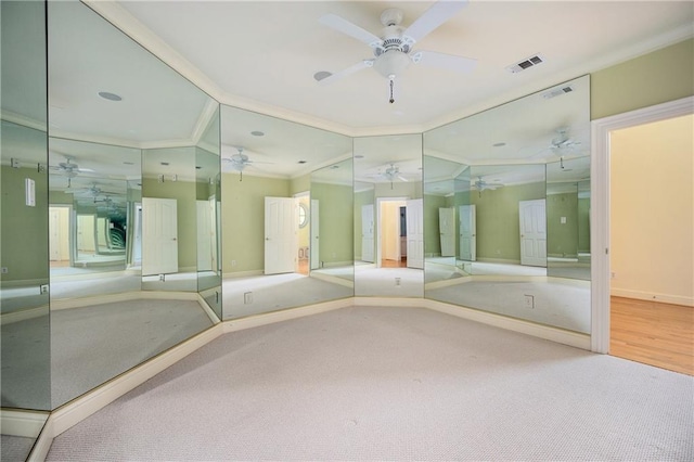 1006 Arbor Trce NE, Atlanta, GA 30319 - bathroom with ceiling fan and ornamental molding