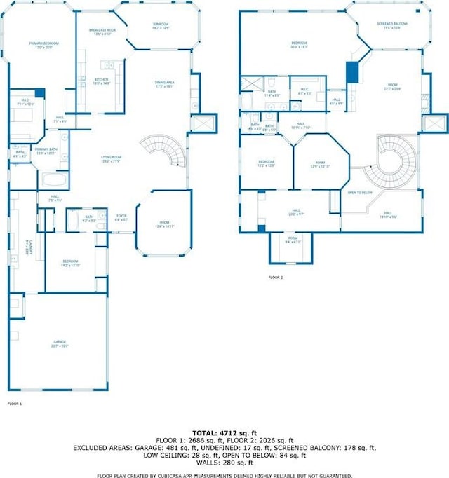 1006 Arbor Trce NE, Atlanta, GA 30319 - view of floor plan / room layout