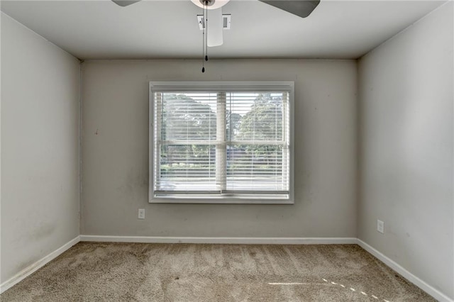 4421 Fulson Dr, Lilburn, GA 30047 - unfurnished room featuring ceiling fan, plenty of natural light, carpet, and baseboards