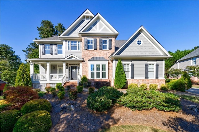 view of front of house with a porch