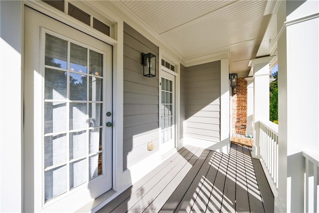 balcony with a porch