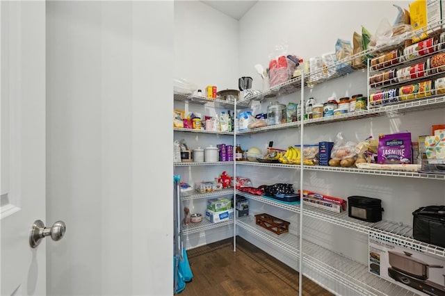 view of pantry