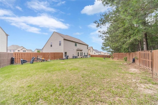 view of fenced backyard