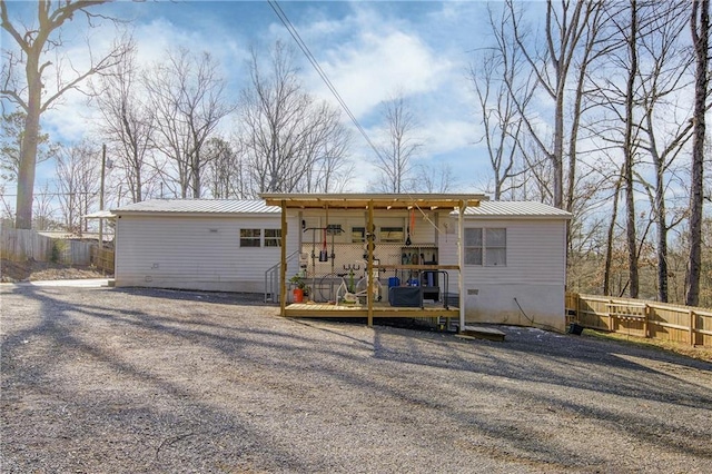 view of rear view of property