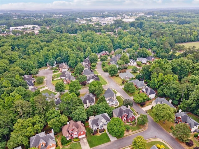 310 Arbor Creek Trl, Roswell, GA 30076 - aerial perspective of suburban area featuring a heavily wooded area