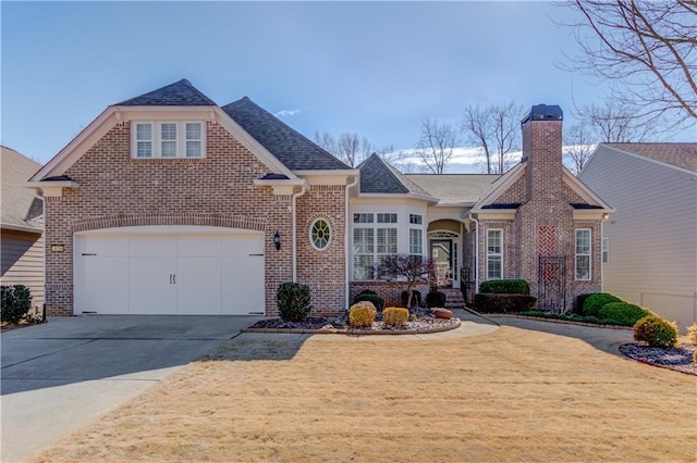 view of property with a garage