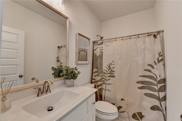 8305 Beryl Overlook, Gainesville, GA 30506 - full bath with toilet, vanity, and a shower with shower curtain