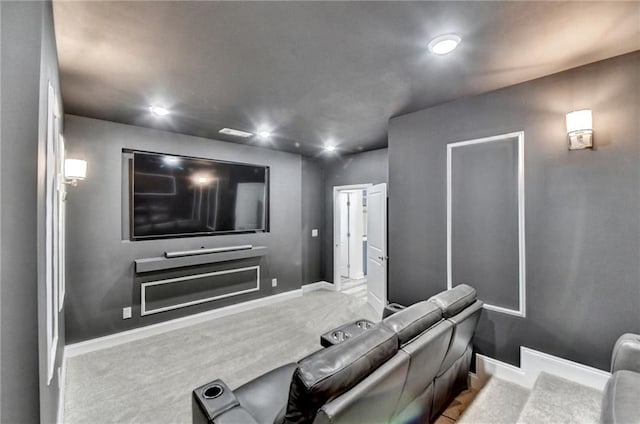 8305 Beryl Overlook, Gainesville, GA 30506 - home theater room featuring baseboards, recessed lighting, and carpet floors