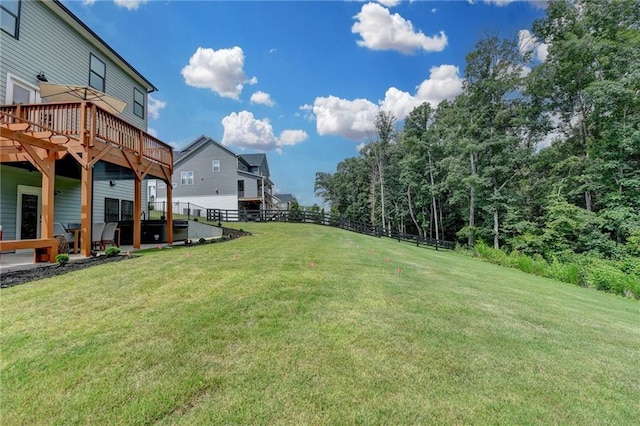 8305 Beryl Overlook, Gainesville, GA 30506 - view of yard featuring a wooden deck