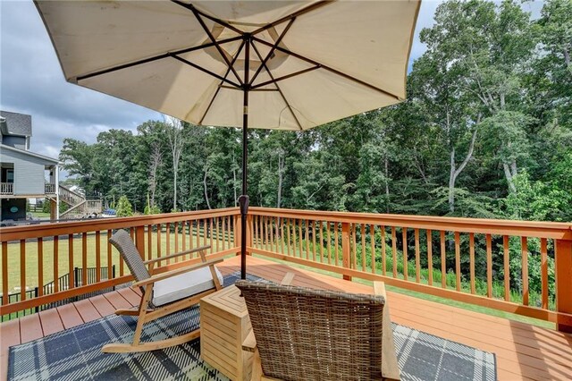 8305 Beryl Overlook, Gainesville, GA 30506 - view of deck
