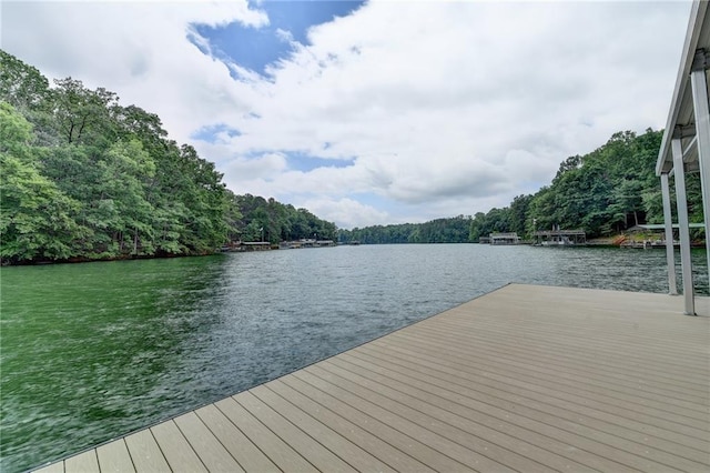 8305 Beryl Overlook, Gainesville, GA 30506 - dock featuring a water view and a forest view