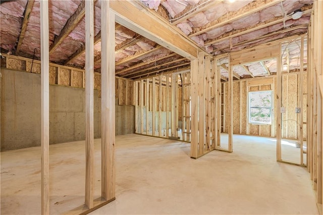 view of basement