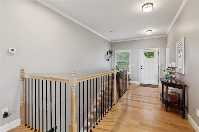 1832 Monument Rd, Jasper, GA 30143 - foyer entrance with light wood-style flooring and crown molding