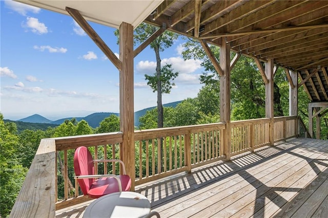 1832 Monument Rd, Jasper, GA 30143 - deck with a mountain view