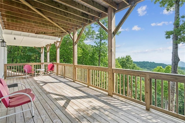 1832 Monument Rd, Jasper, GA 30143 - view of wooden terrace