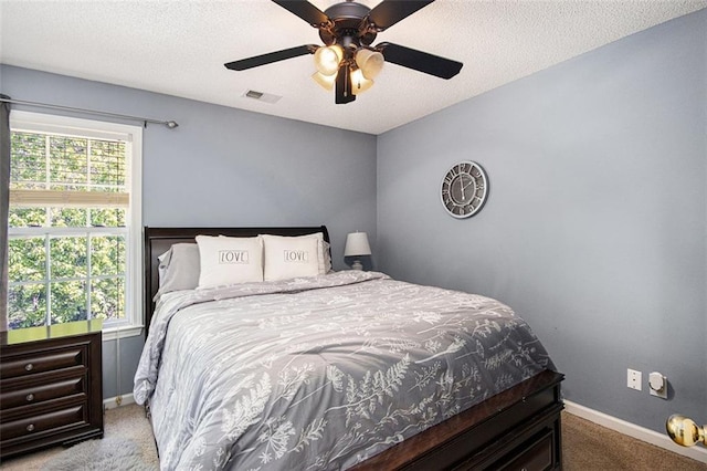 10 Callaway Ct, Hiram, GA 30141 - bedroom featuring a textured ceiling, baseboards, visible vents, and carpet