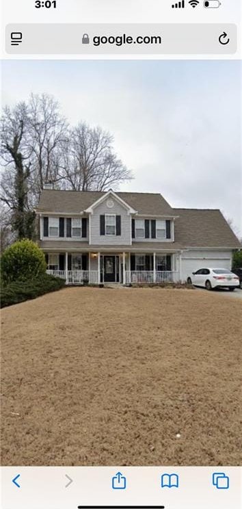 10 Callaway Ct, Hiram, GA 30141 - view of front of property with covered porch