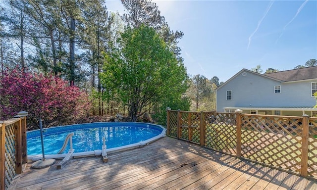 151 River Park Cir, Mcdonough, GA 30252 - outdoor pool featuring a wooden deck