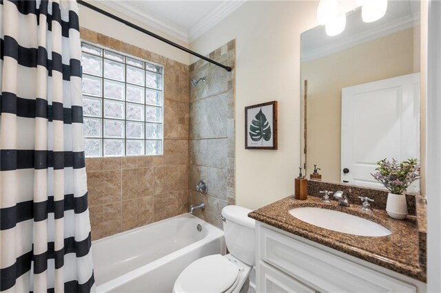 home office featuring hardwood / wood-style floors, ceiling fan, and crown molding