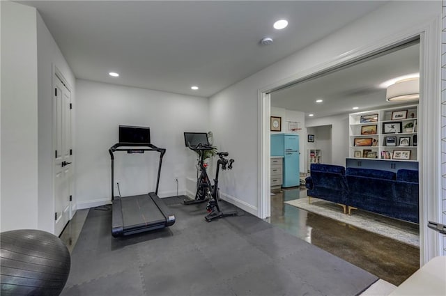 1892 Raven Hill Dr NE, Atlanta, GA 30319 - workout room featuring recessed lighting and baseboards