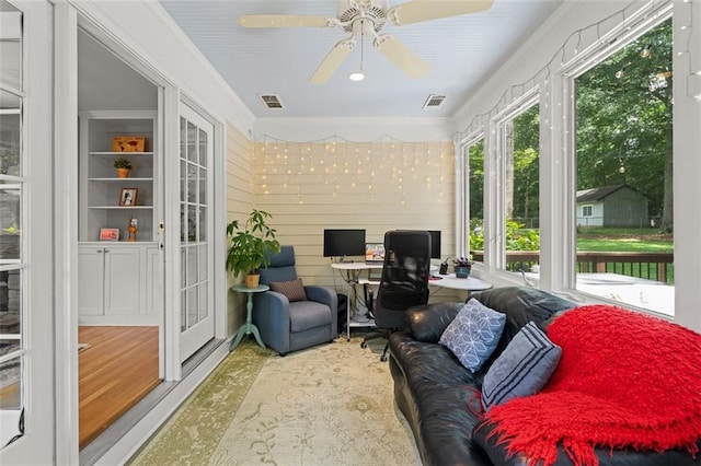 1959 Audubon Dr NE, Atlanta, GA 30329 - sunroom / solarium featuring ornamental molding