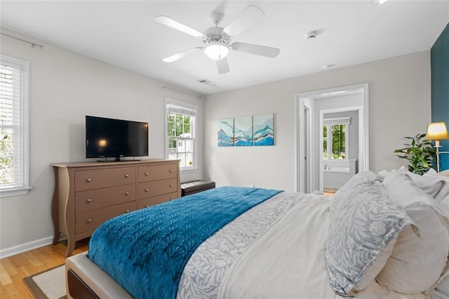 1959 Audubon Dr NE, Atlanta, GA 30329 - bedroom featuring light wood finished floors and a ceiling fan