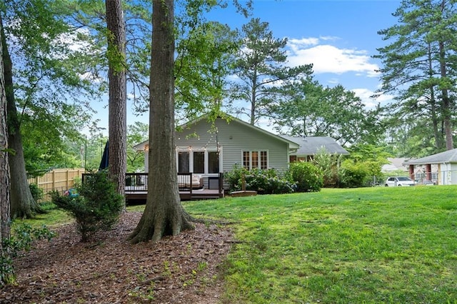 1959 Audubon Dr NE, Atlanta, GA 30329 - rear view of house with a wooden deck