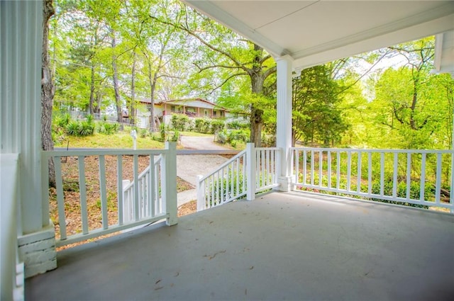 8211 Thompson St, Douglasville, GA 30134 - view of patio / terrace featuring a porch