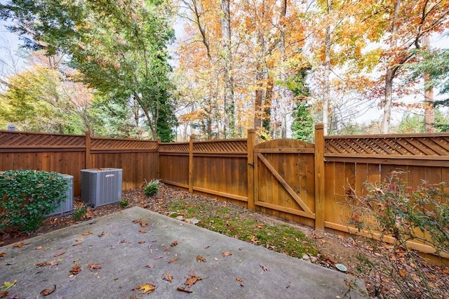 view of patio / terrace with central AC unit