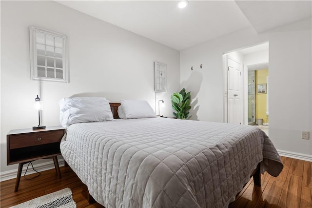 1360 Mount Mickinley Dr, Grayson, GA 30017 - bedroom with wood finished floors, recessed lighting, and ensuite bathroom