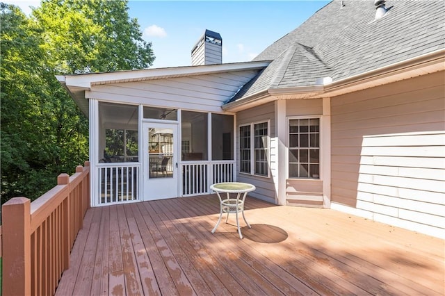 1360 Mount Mickinley Dr, Grayson, GA 30017 - deck featuring a sunroom