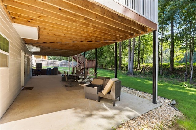 1360 Mount Mickinley Dr, Grayson, GA 30017 - view of patio / terrace with stairway