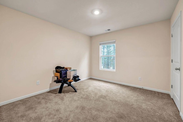 spare room featuring carpet floors