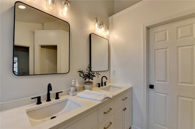 bathroom with vanity