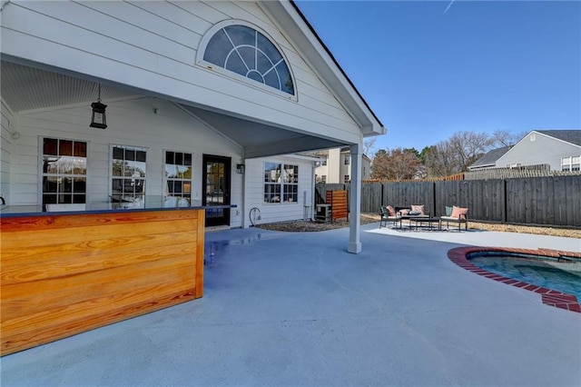 exterior space with a patio area