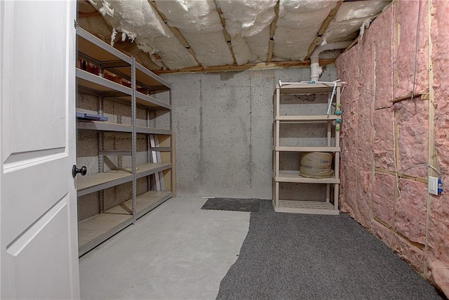 view of storage room