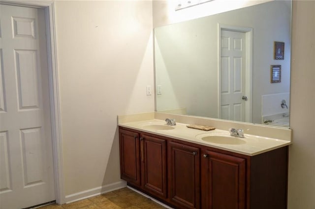 bathroom with vanity