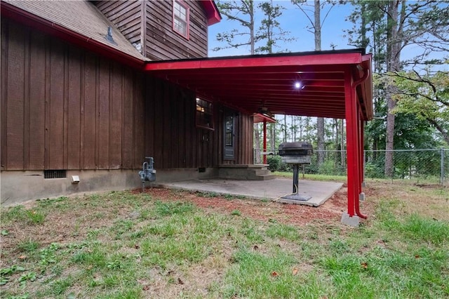6945 Butner Rd, Atlanta, GA 30349 - view of patio / terrace with grilling area and fence