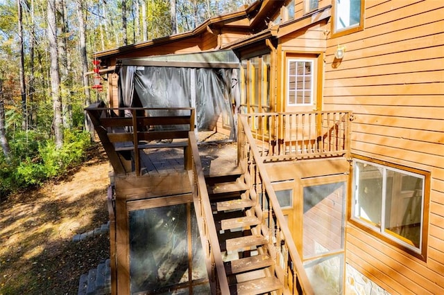 view of wooden terrace